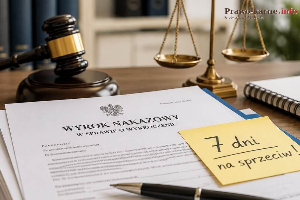 Wyrok nakazowy za wykroczenie i sprzeciw krok po kroku